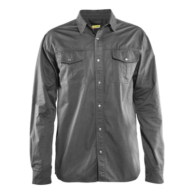 Blaklader 32971135 Workwear Twill Shirt Grey Main #colour_grey