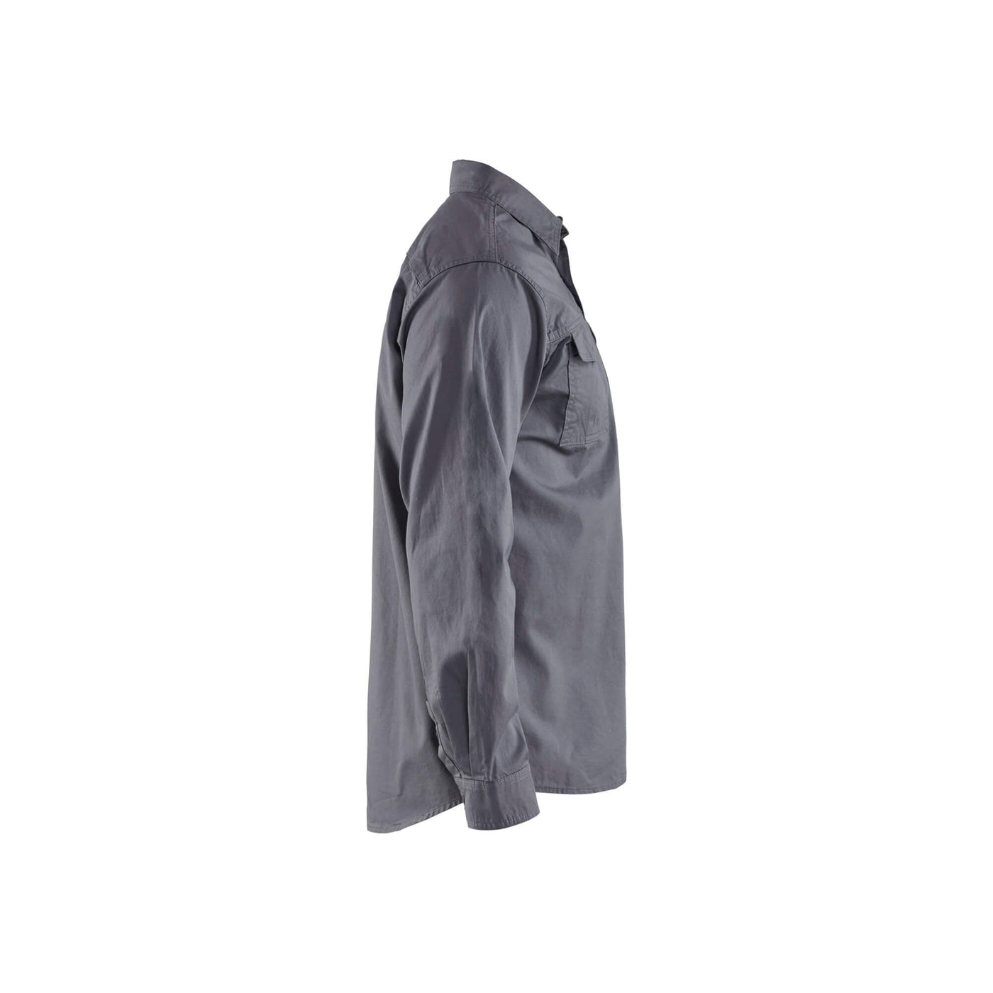 Blaklader 32971135 Workwear Twill Shirt Grey Right #colour_grey
