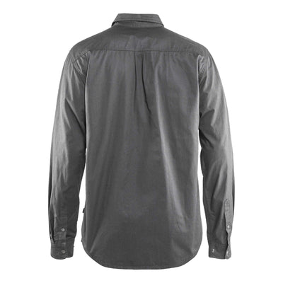 Blaklader 32971135 Workwear Twill Shirt Grey Rear #colour_grey