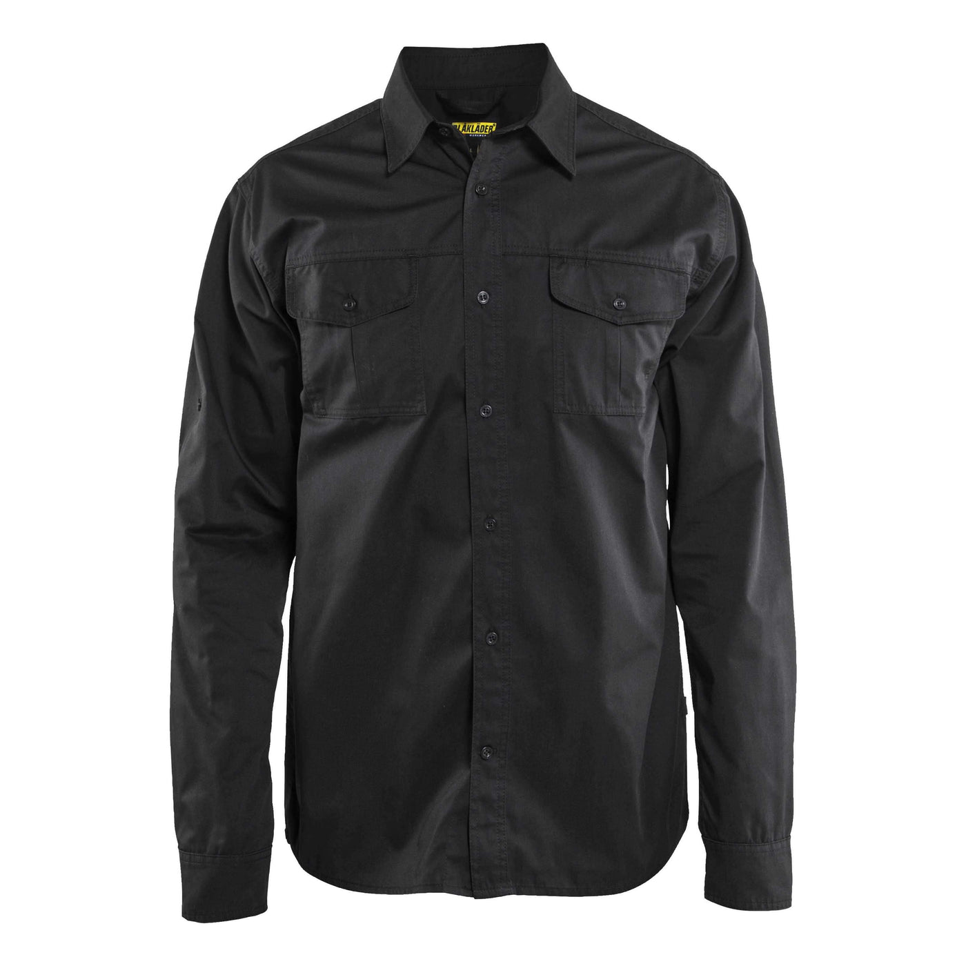 Blaklader 32981190 Workwear Twill Shirt Black Main #colour_black