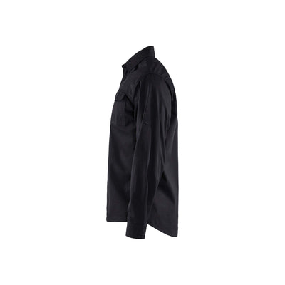Blaklader 32981190 Workwear Twill Shirt Black Left #colour_black