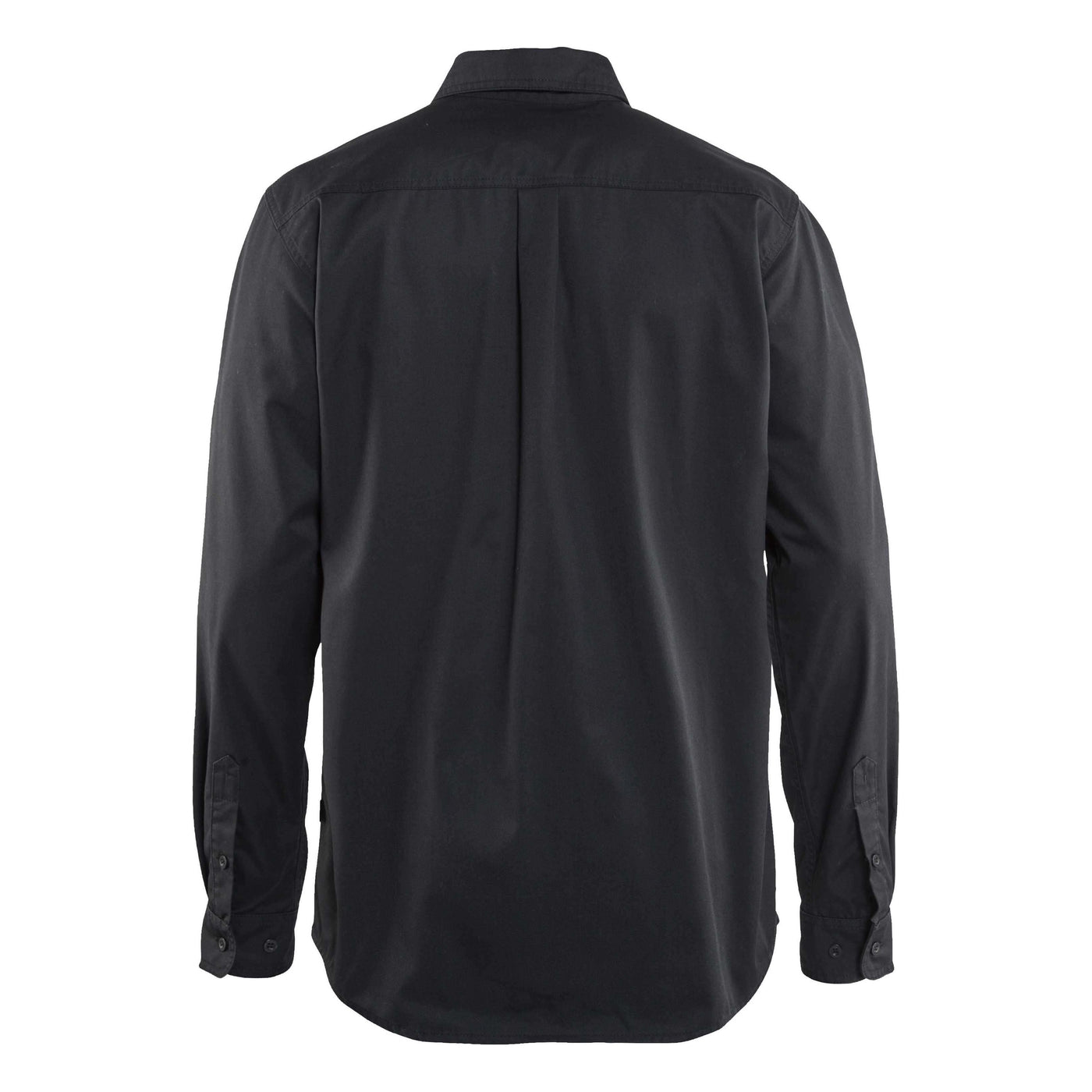 Blaklader 32981190 Workwear Twill Shirt Black Rear #colour_black