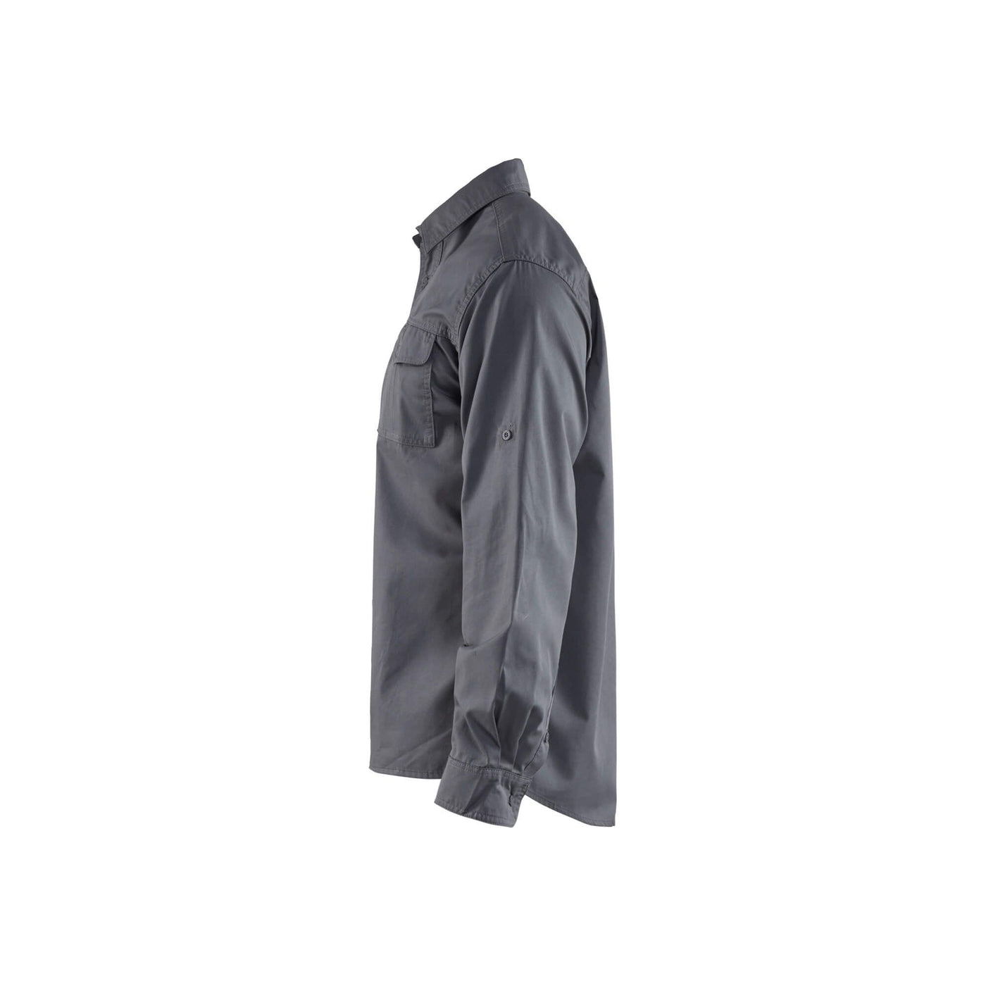 Blaklader 32981190 Workwear Twill Shirt Grey Left #colour_grey
