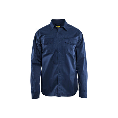 Blaklader 32981190 Workwear Twill Shirt Navy Blue Main #colour_navy-blue
