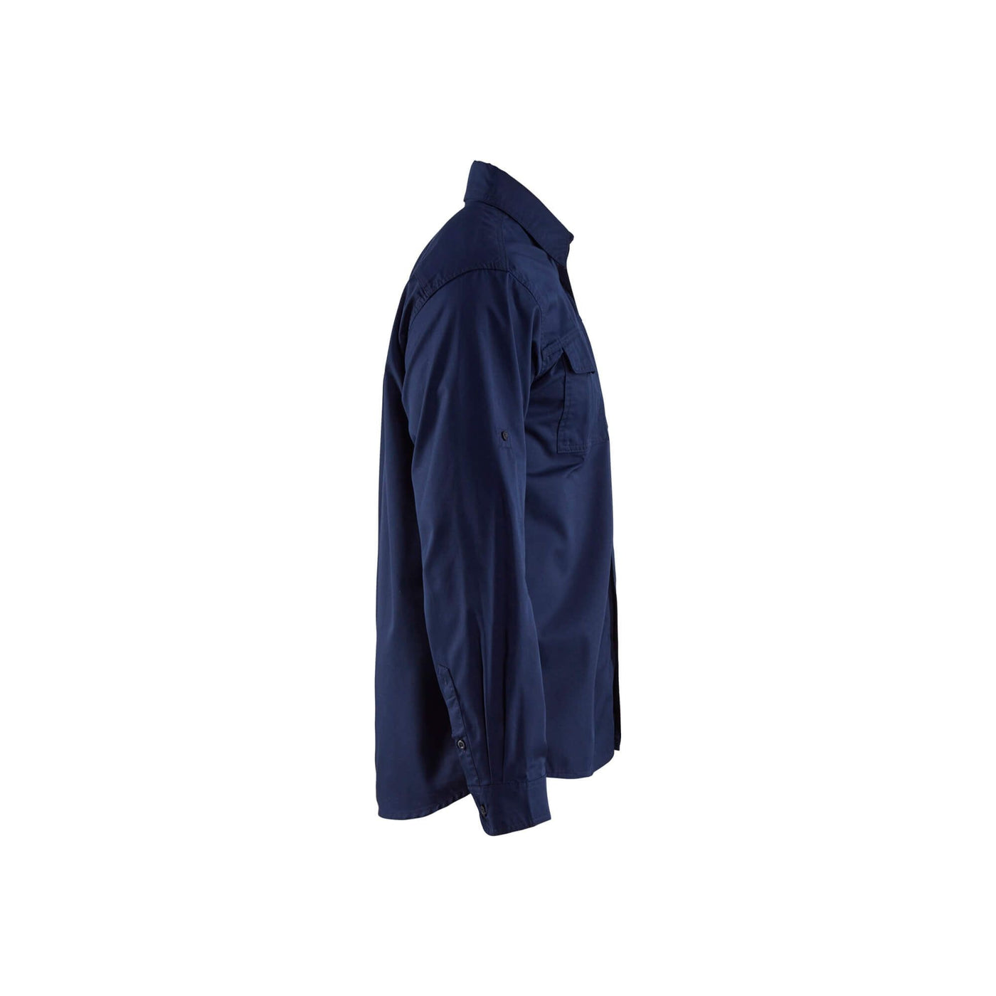 Blaklader 32981190 Workwear Twill Shirt Navy Blue Right #colour_navy-blue