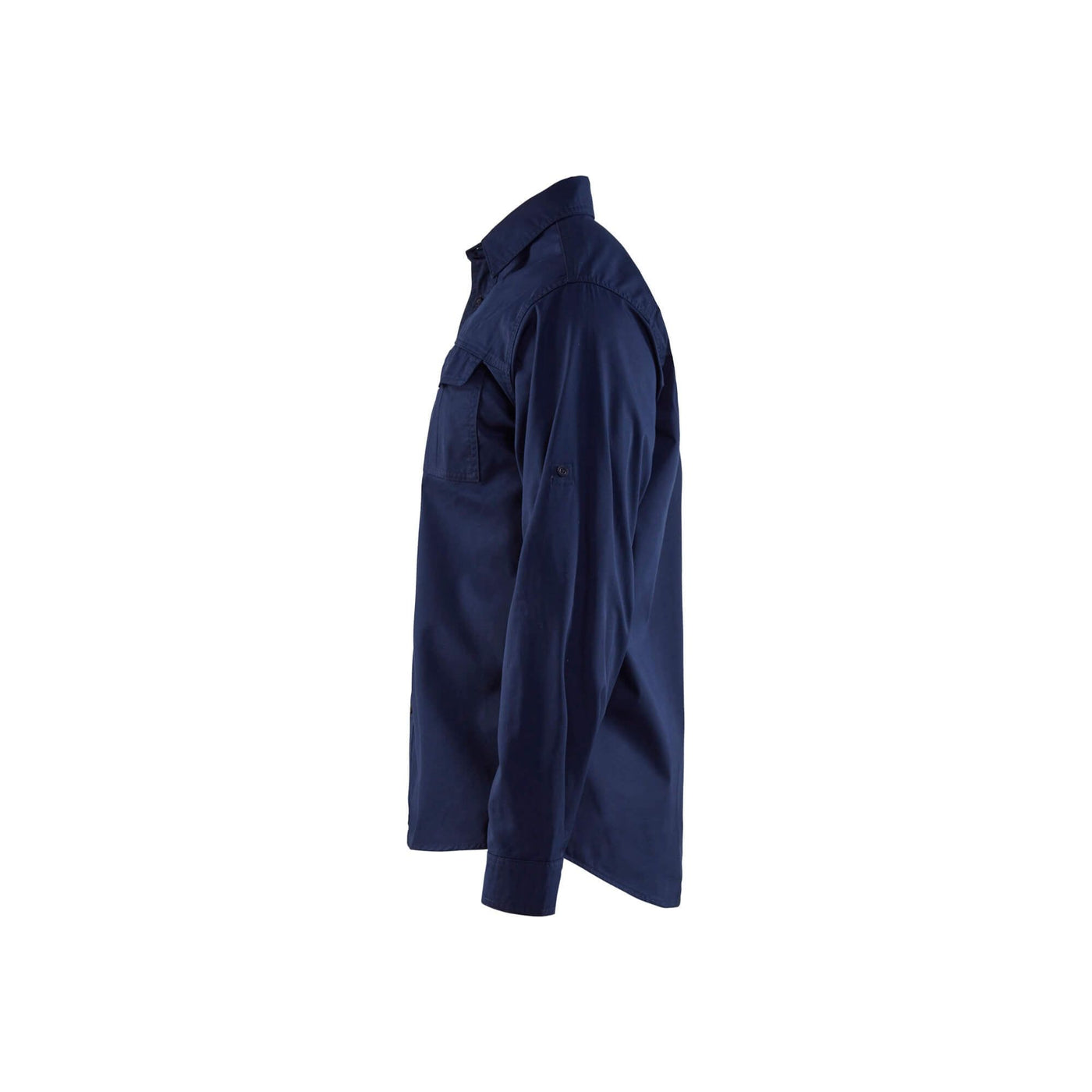 Blaklader 32981190 Workwear Twill Shirt Navy Blue Left #colour_navy-blue