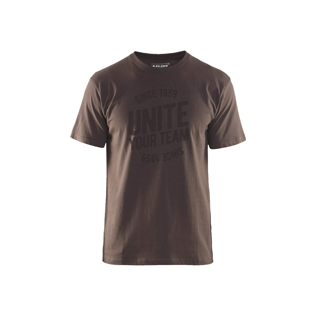 Blaklader 91971042 Workwear Unite T-Shirt Brown/Black Main #colour_brown-black