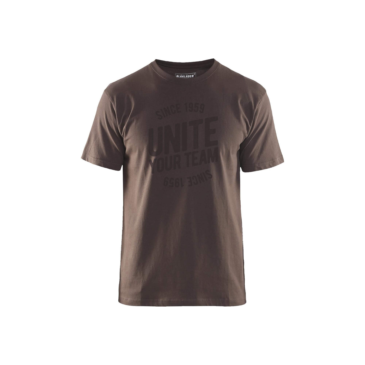 Blaklader 91971042 Workwear Unite T-Shirt Brown/Black Main #colour_brown-black