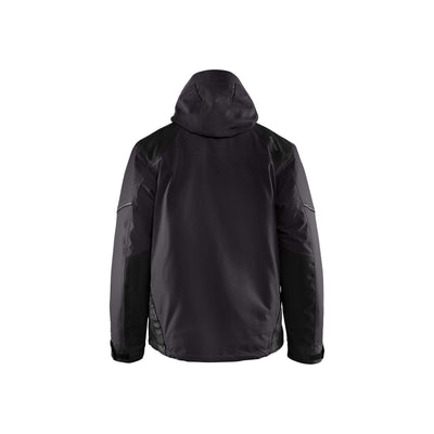 Blaklader 48811987 Workwear Winter Jacket Dark Grey/Black Rear #colour_dark-grey-black