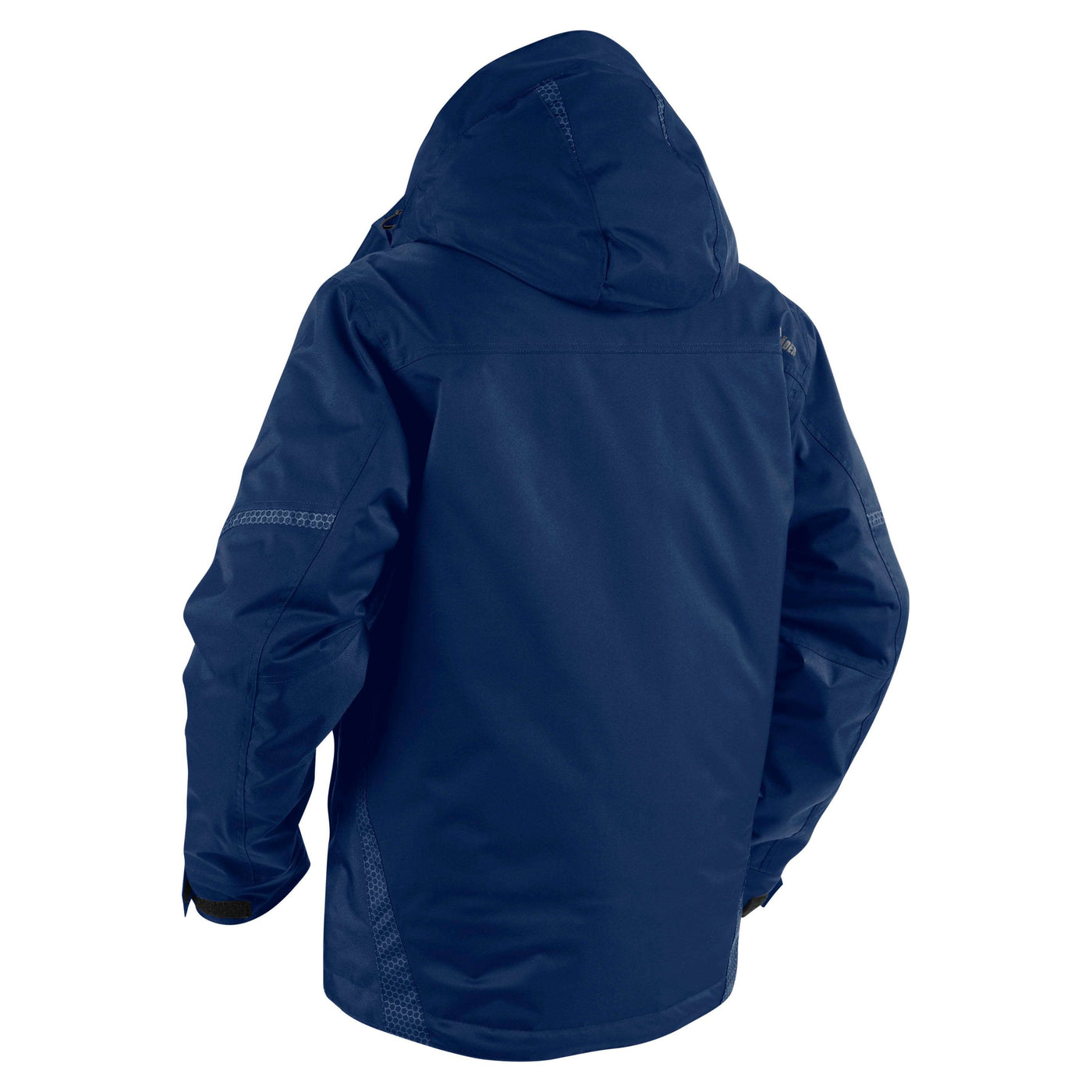 Blaklader 48811987 Workwear Winter Jacket Navy Blue Rear #colour_navy-blue
