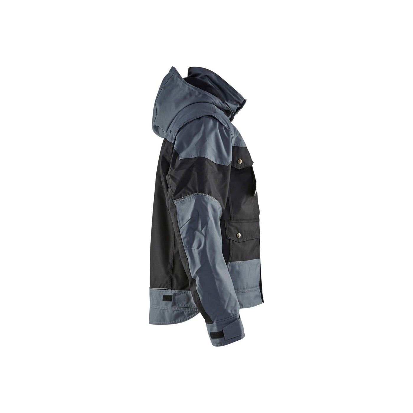 Blaklader 48861977 Workwear Winter Jacket Black/Grey Right #colour_black-grey
