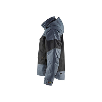Blaklader 48861977 Workwear Winter Jacket Black/Grey Left #colour_black-grey