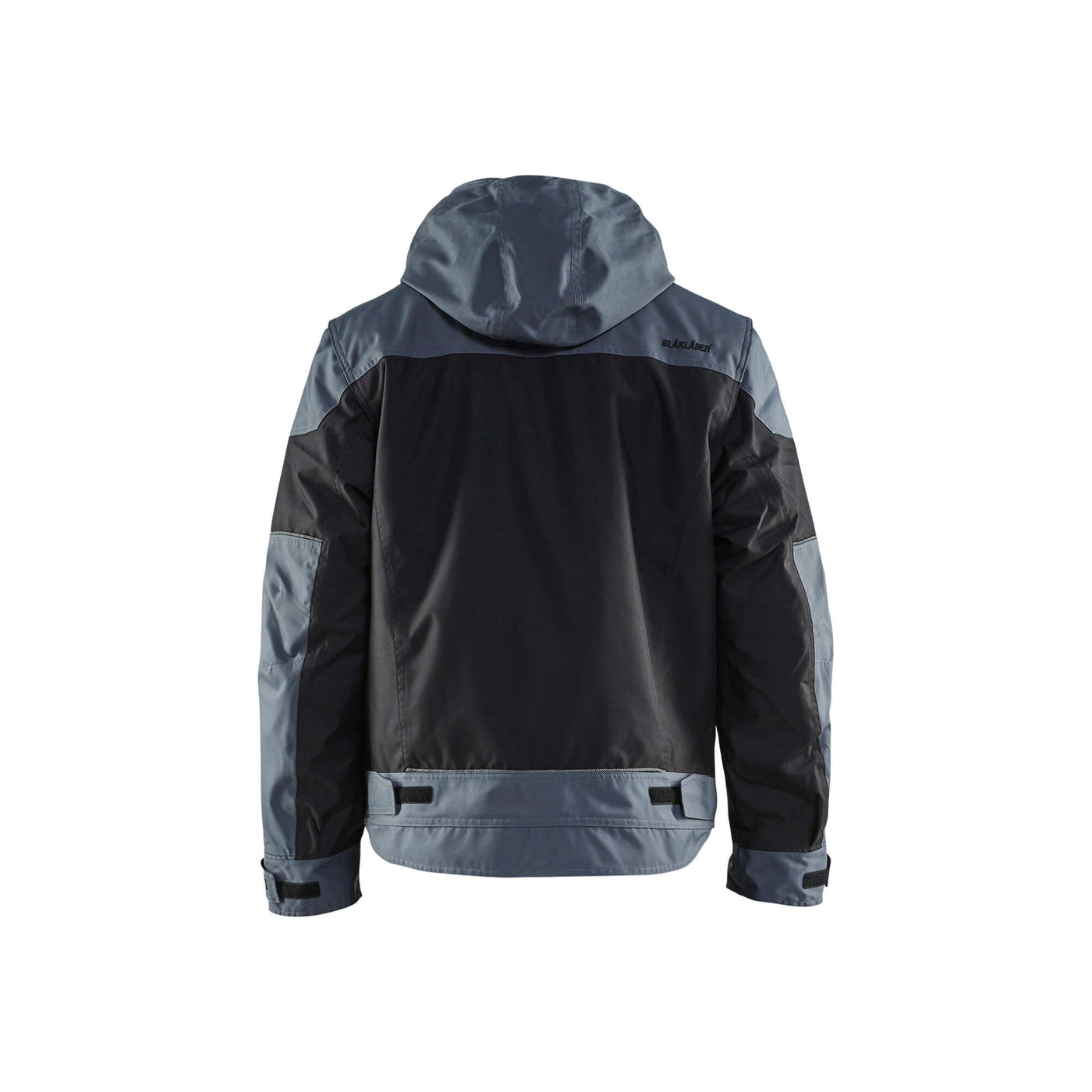 Blaklader 48861977 Workwear Winter Jacket Black/Grey Rear #colour_black-grey