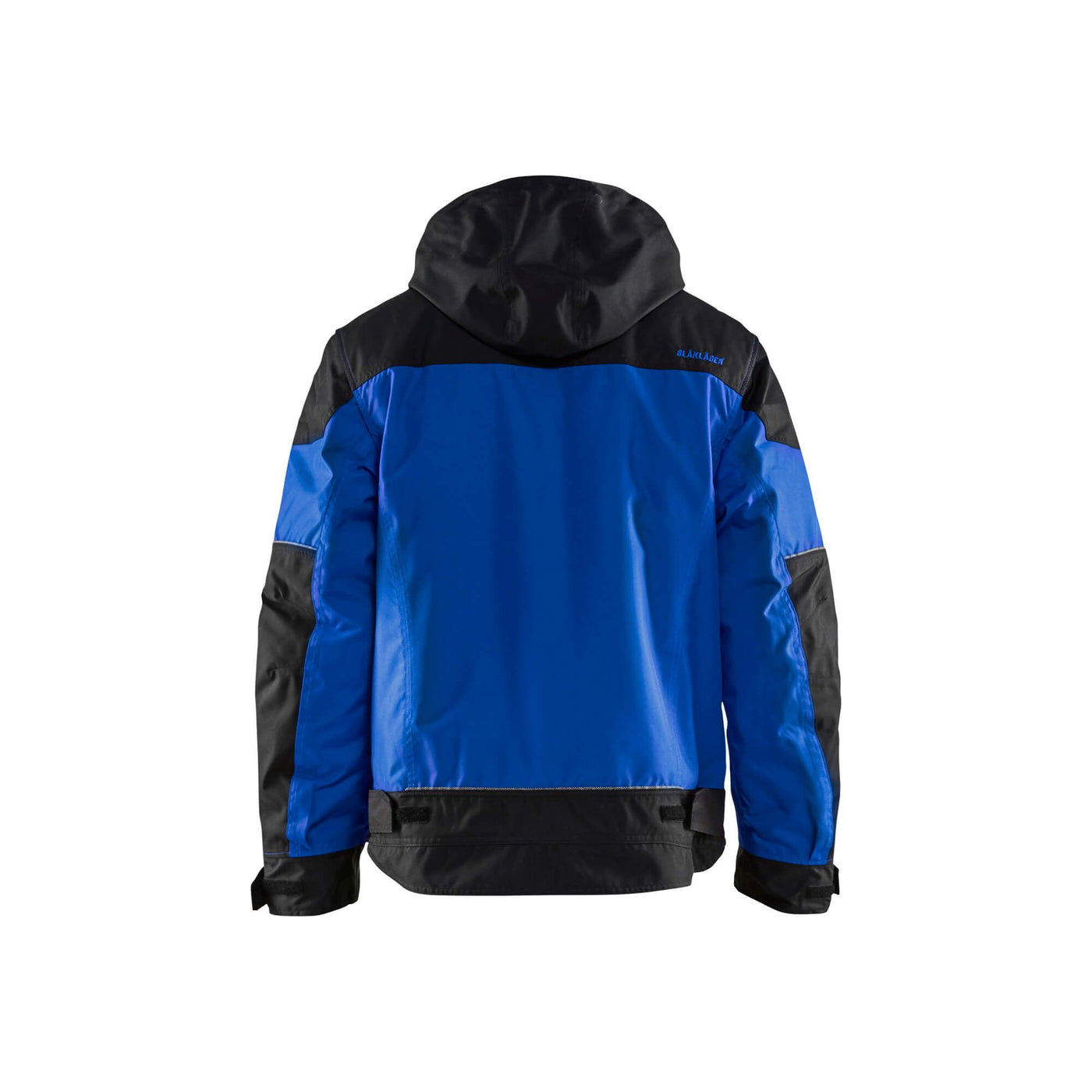 Blaklader 48861977 Workwear Winter Jacket Cornflower Blue/Black Rear #colour_cornflower-blue-black