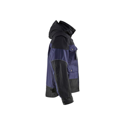 Blaklader 48861977 Workwear Winter Jacket Navy Blue/Black Right #colour_navy-blue-black