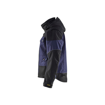 Blaklader 48861977 Workwear Winter Jacket Navy Blue/Black Left #colour_navy-blue-black