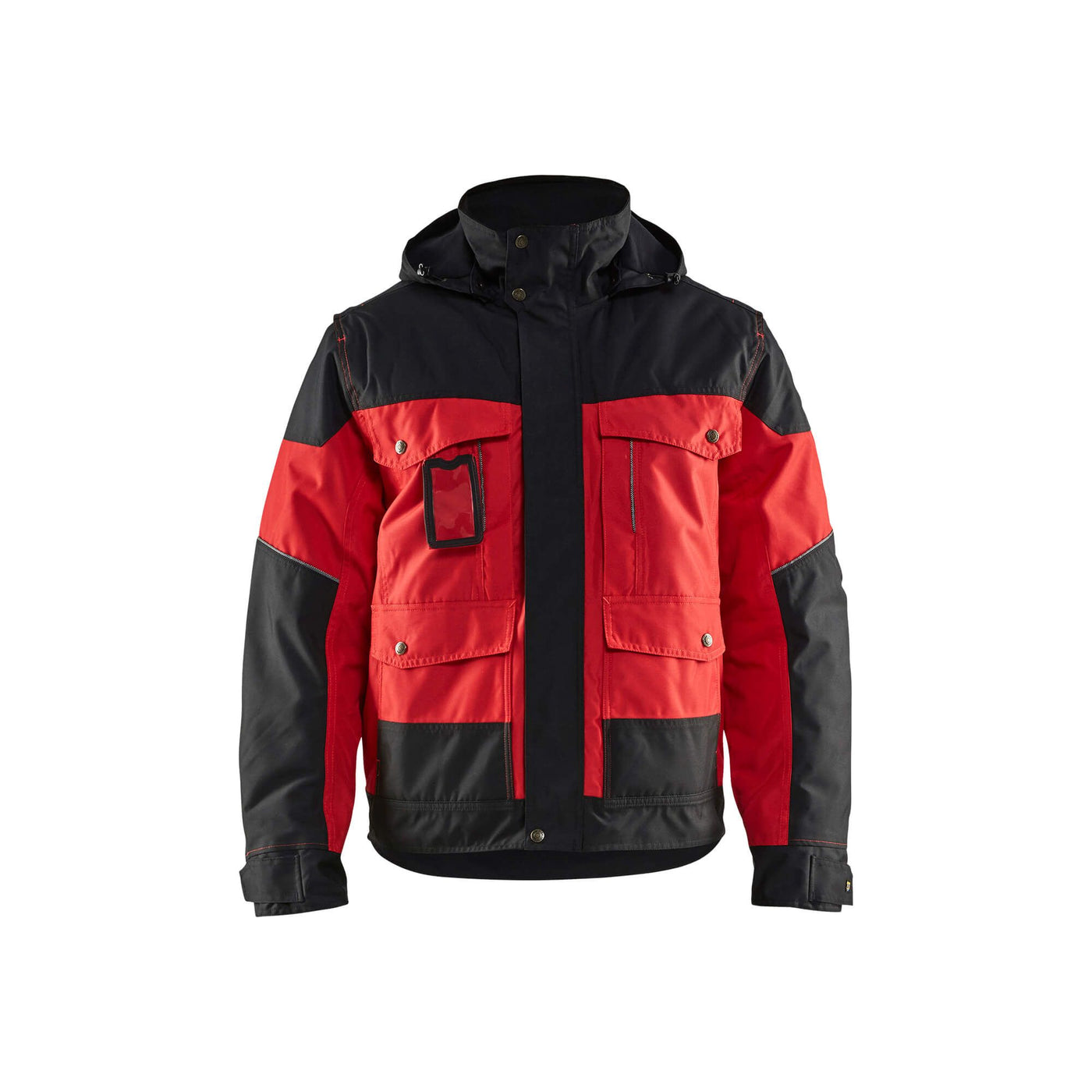 Blaklader 48861977 Workwear Winter Jacket Red/Black Main #colour_red-black
