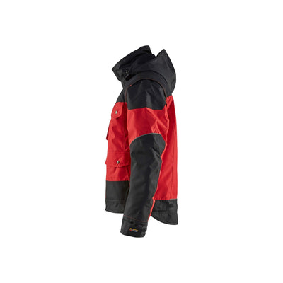Blaklader 48861977 Workwear Winter Jacket Red/Black Left #colour_red-black