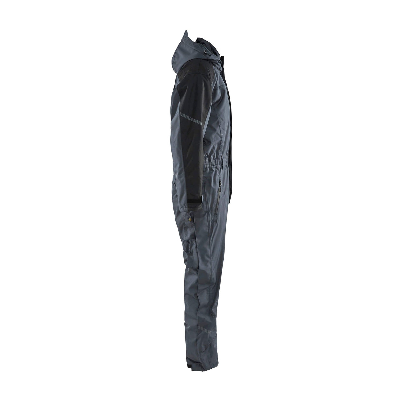 Blaklader 67851977 Workwear Winter Overalls Grey/Black Right #colour_grey-black