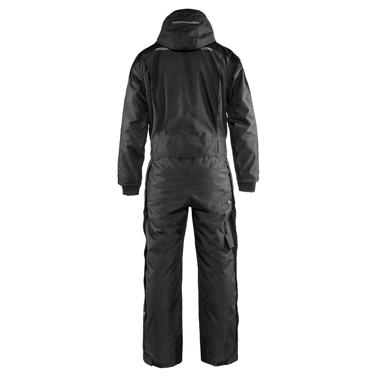Blaklader 67851977 Workwear Winter Overalls Grey/Black Rear #colour_grey-black