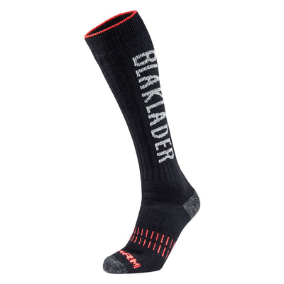 Blaklader 21931096 X-Warm Winter Sock Black/Neon Red Main #colour_black-neon-red