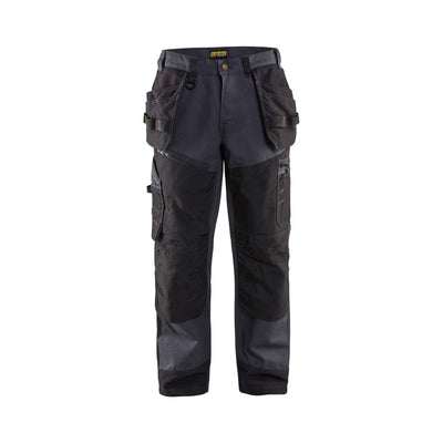 Blaklader X15001320 Craftsman Trousers Canvas Cotton 15001320 Steel Blue/Black Main #colour_steel-blue-black