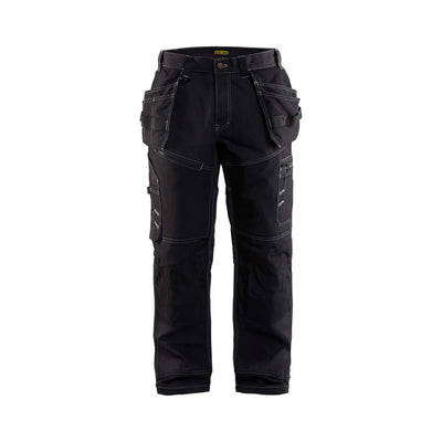 Blaklader X15001380 Craftsman Trousers Cordura Pockets Black 15001380 Black Main #colour_black