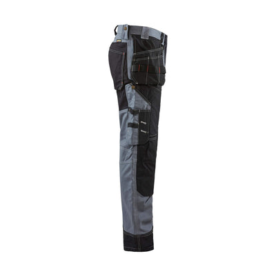 Blaklader X15001370 Craftsman Trousers Cotton 15001370 Grey/Black Right #colour_grey-black