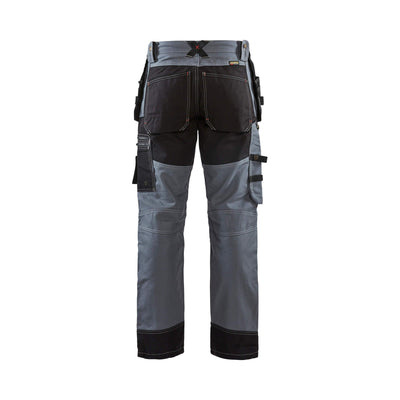 Blaklader X15001370 Craftsman Trousers Cotton 15001370 Grey/Black Rear #colour_grey-black