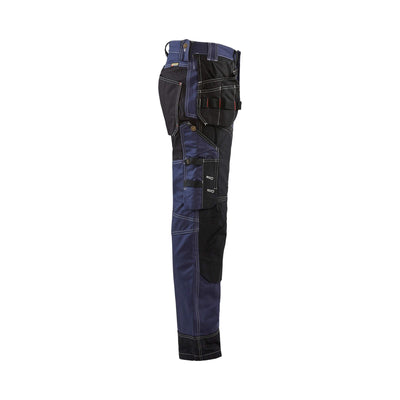 Blaklader X15001370 Craftsman Trousers Cotton 15001370 Navy Blue/Black Right #colour_navy-blue-black