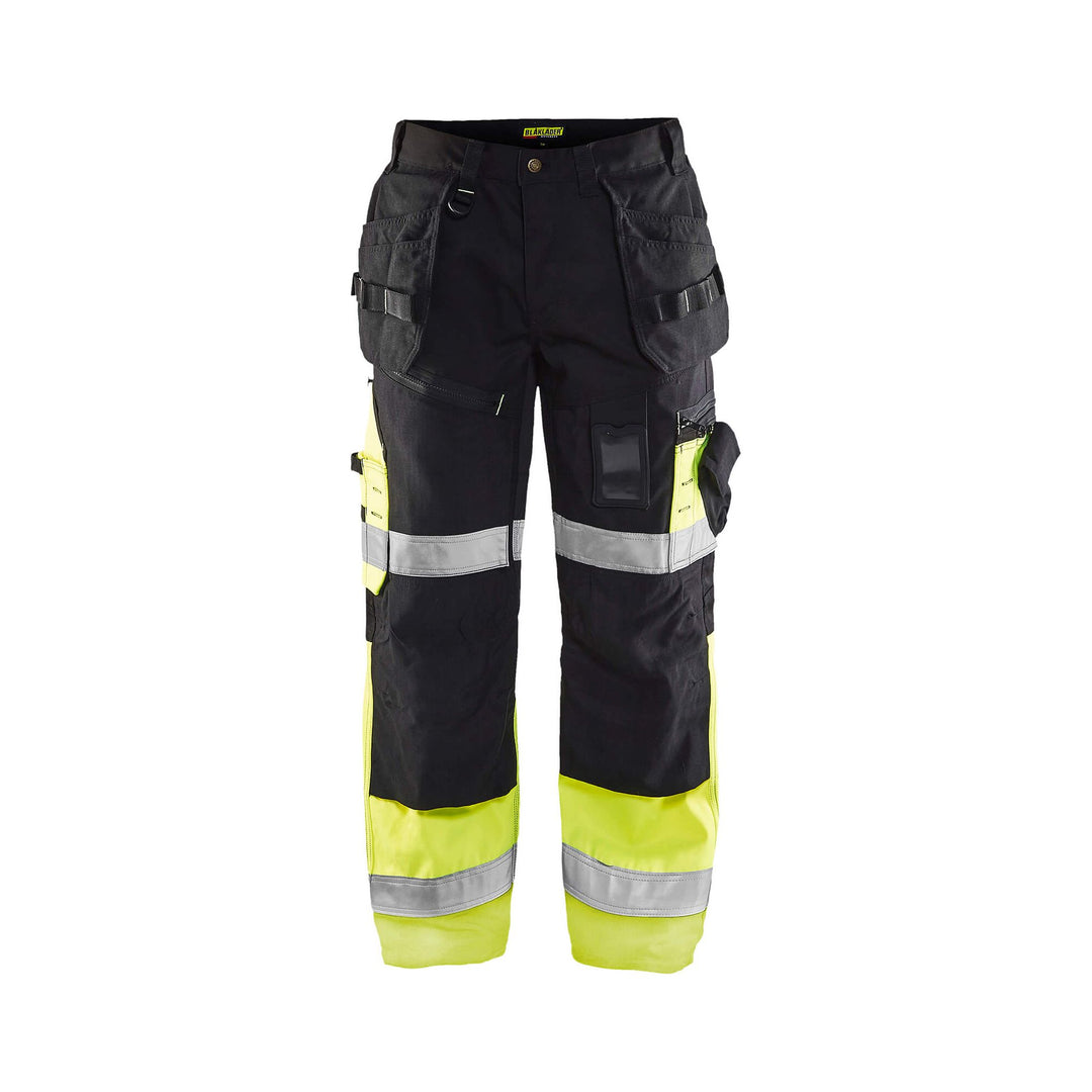 Blaklader X1500 Hi-Vis Trousers 15081860 Black/Hi-Vis Yellow Main #colour_black-yellow