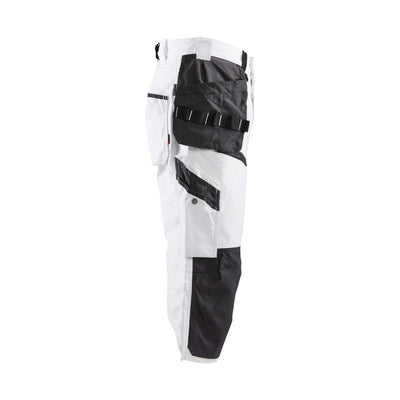 Blaklader X1500 Painters Pirate Trousers White 15111210 White/Dark Grey Right #colour_white-dark-grey