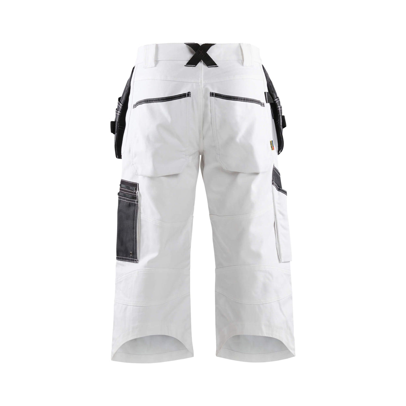 Blaklader X1500 Painters Pirate Trousers White 15111210 White/Dark Grey Rear #colour_white-dark-grey
