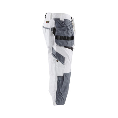 Blaklader X1500 Painters Pirate Trousers White 15111210 White/Grey Right #colour_white-grey