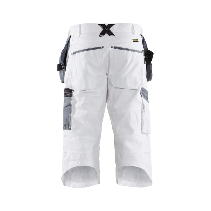 Blaklader X1500 Painters Pirate Trousers White 15111210 White/Grey Rear #colour_white-grey