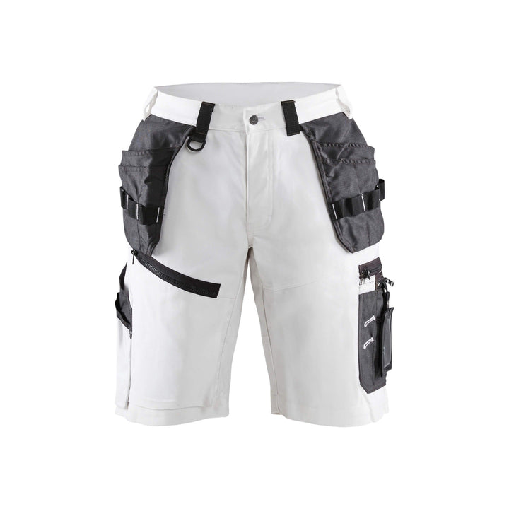 Blaklader X1500 Painters Shorts White 15121210 White/Dark Grey Main #colour_white-dark-grey