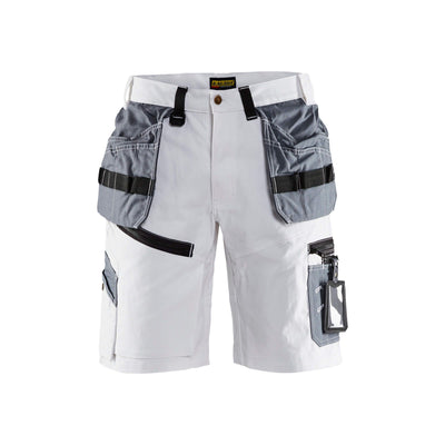 Blaklader X1500 Painters Shorts White 15121210 White/Grey Main #colour_white-grey