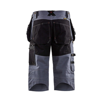 Blaklader X1500 Pirate Shorts Grey Black 15011370 Grey/Black Rear #colour_grey-black
