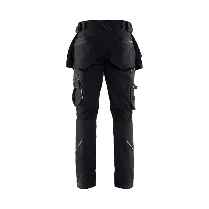 Blaklader X1900 4-Way-Stretch Trousers 19981644 Black Rear #colour_black