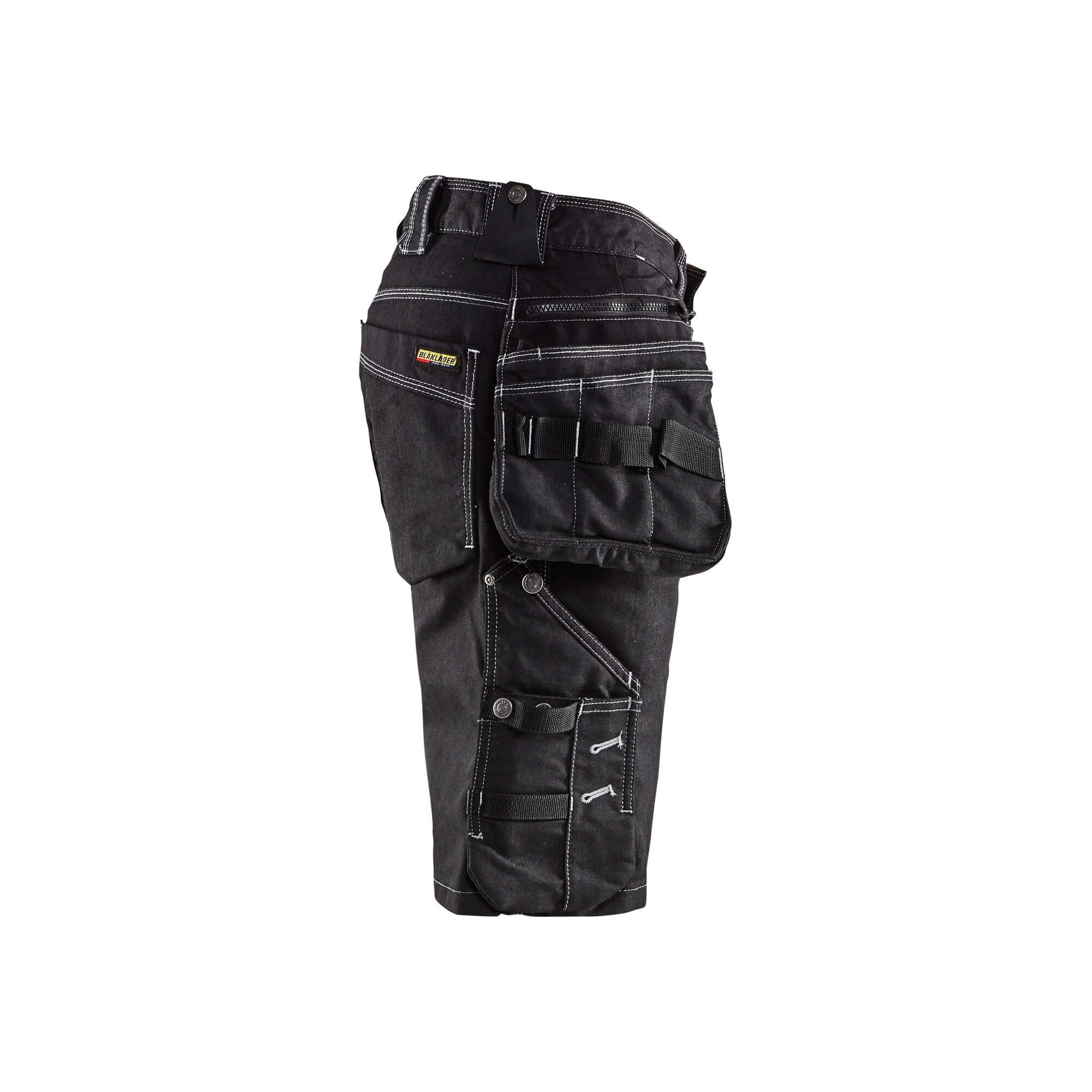 Blaklader X1900 Craftsman Shorts Stretch 19921141 Black Right #colour_black