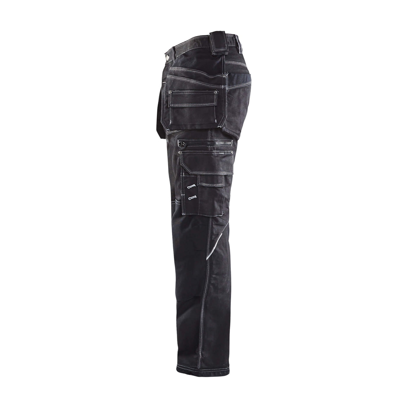 Blaklader X1900 Craftsman Trousers Stretch 19601141 Black Left #colour_black