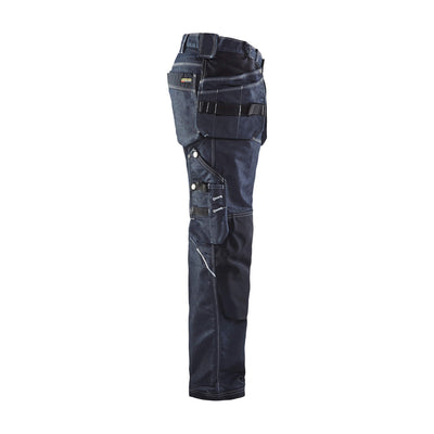 Blaklader X1900 Craftsman Trousers Stretch 19601141 Navy Blue/Black Right #colour_navy-blue-black