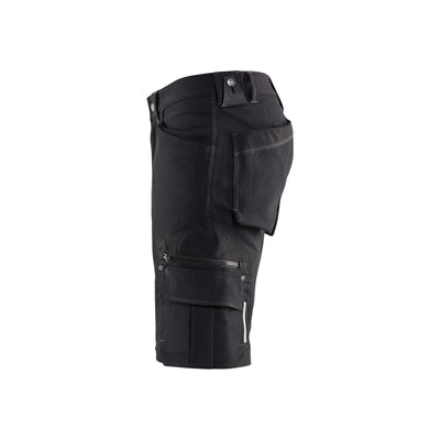 Blaklader X1900 Shorts Craftsman 4-Way-Stretch 19871644 Black Left #colour_black
