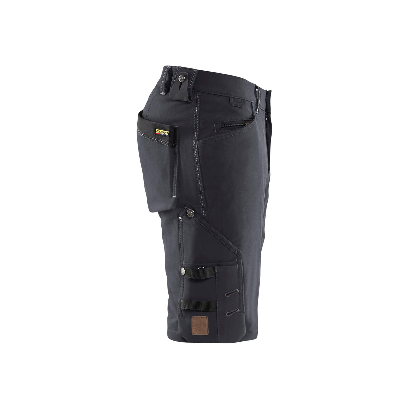 Blaklader X1900 Shorts Craftsman 4-Way-Stretch 19871644 Dark Grey/Black Right #colour_dark-grey-black