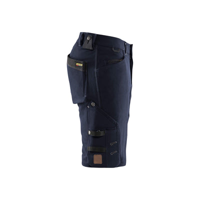 Blaklader X1900 Shorts Craftsman 4-Way-Stretch 19871644 Dark Navy Blue/Black Right #colour_dark-navy-black