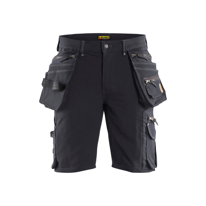 Blaklader X1900 Shorts Craftsman 4-Way-Stretch 19881644 Dark Grey/Black Main #colour_dark-grey-black