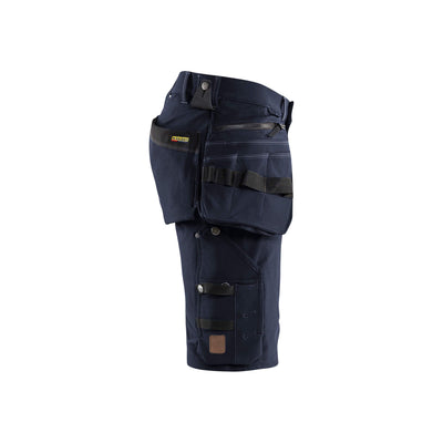 Blaklader X1900 Shorts Craftsman 4-Way-Stretch 19881644 Dark Navy Blue/Black Right #colour_dark-navy-black
