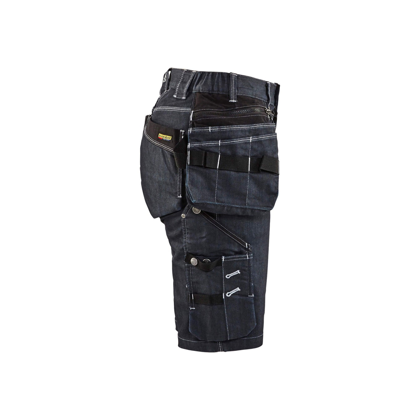 Blaklader X1900 Shorts Ladies Craftsmen Stretch 79921141 Navy Blue/Black Right #colour_navy-blue-black