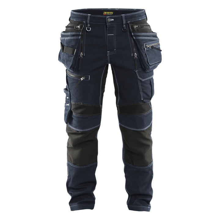 Blaklader X1900 Stretch Trousers 19901141 Navy Blue/Black Main #colour_navy-blue-black