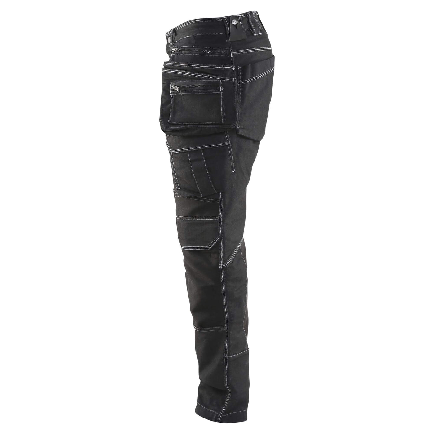 Blaklader X1900 Stretch Trousers 19901141 Black Left #colour_black